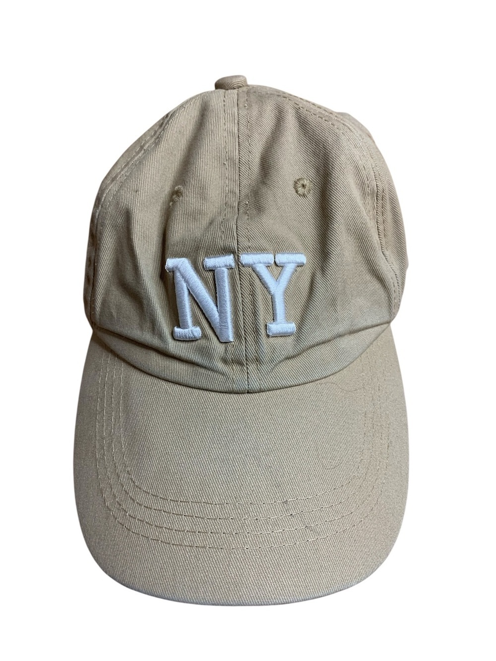 Unbranded Khaki Tan NY Embroidered Baseball Cap Dad Hat OS